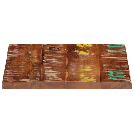 Bordsskiva 40x40x2,5 cm fyrkantig massivt återvunnet trä