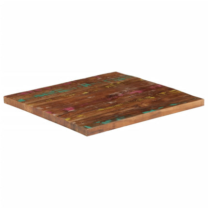 Bordsskiva 70x70x1,5 cm fyrkantig massivt återvunnet trä