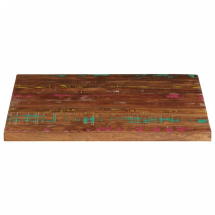 Bordsskiva 70x70x1,5 cm fyrkantig massivt återvunnet trä