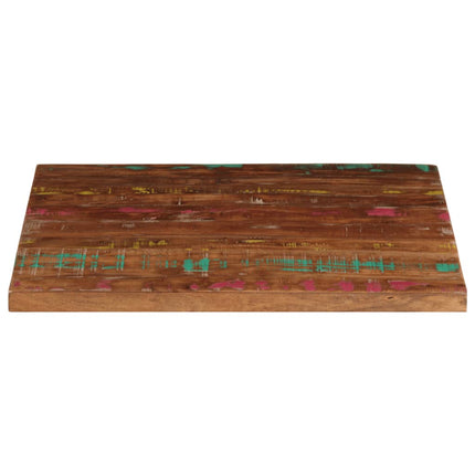 Bordsskiva 80x80x1,5 cm fyrkantig massivt återvunnet trä
