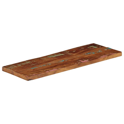 Bordsskiva 80x20x3,8 cm rektangulär massivt återvunnet trä