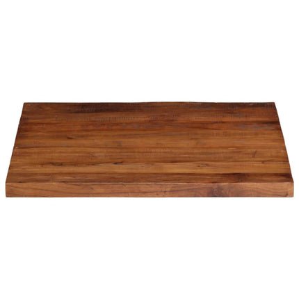 Bordsskiva 80x80x2,5 cm fyrkantig massivt återvunnet trä