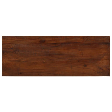 Bordsskiva 80x20x3,8 cm rektangulär massivt återvunnet trä