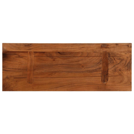 Bordsskiva 90x20x3,8 cm rektangulär massivt återvunnet trä
