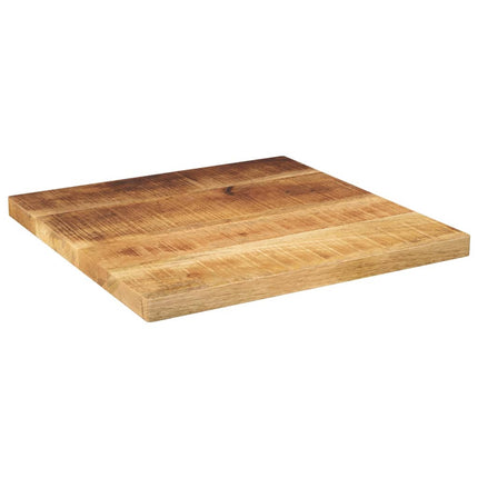 Bordsskiva 60x60x1,5 cm fyrkantig massivt grovt mangoträ