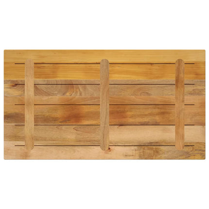 Bordsskiva 120x60x1,5 cm rektangulär massivt grovt mangoträ