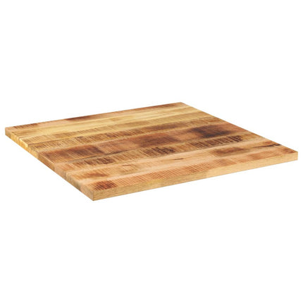 Bordsskiva 70x70x2,5 cm fyrkantig massivt grovt mangoträ