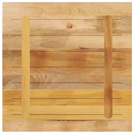 Bordsskiva 70x70x2,5 cm fyrkantig massivt grovt mangoträ