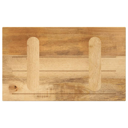 Bordsskiva 50x30x3,8 cm rektangulär massivt grovt mangoträ