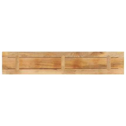Bordsskiva 140x40x3,8 cm rektangulär massivt grovt mangoträ