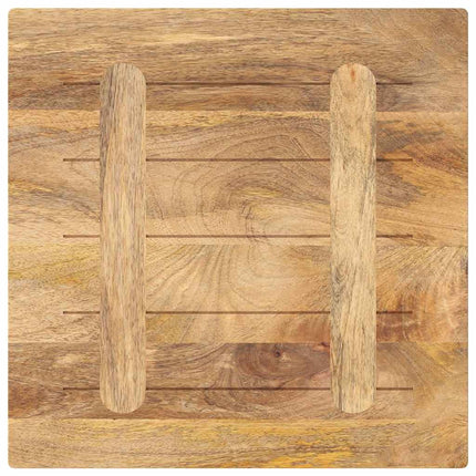 Bordsskiva 50x50x2,5 cm fyrkantig massiv mango-trä