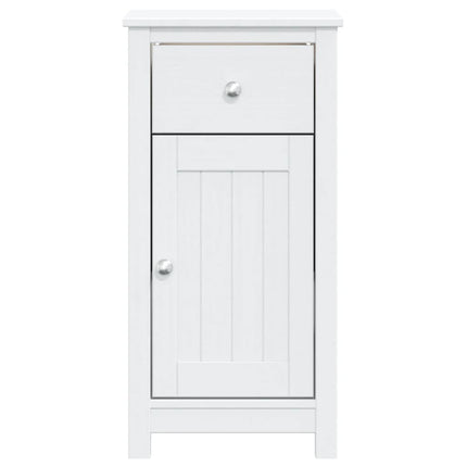 Badrumsskåp BERG vit 40x34x80 cm massiv furu
