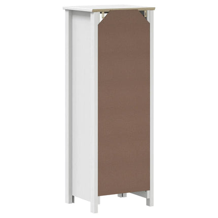 Badrumsskåp BERG vit 40x34x110 cm massiv furu
