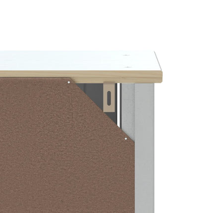 Badrumsskåp BERG vit 40x34x110 cm massiv furu
