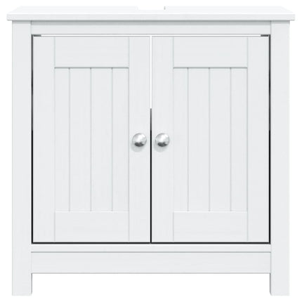 Tvättställsskåp BERG vit 60x34x59 cm massiv furu