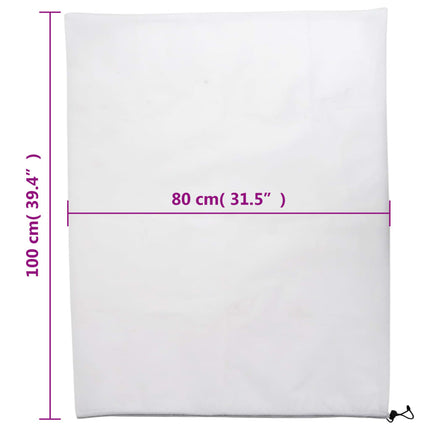 Fiberdukar med dragsko 8 st 70 g/m² 0,8x1 m