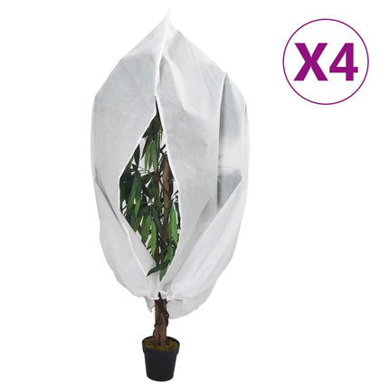 Fiberdukar med blixtlås 4 st 70 g/m² 1,55x1,55 m
