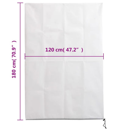 Fiberdukar med blixtlås 4 st 70 g/m² 1,2x1,8 m