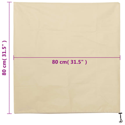 Fiberdukar med dragsko 8 st 70 g/m² 0,8x0,8 m