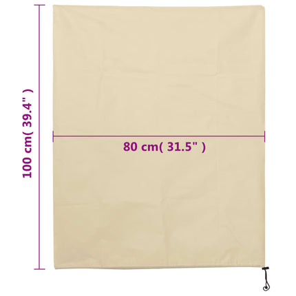 Fiberdukar med dragsko 8 st 70 g/m² 0,8x1 m