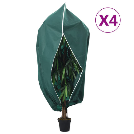 Fiberdukar med blixtlås 4 st 70 g/m² 1,2x1,8 m