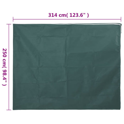 Fiberdukar med blixtlås 2 st 70 g/m² 3,14x2,5 m