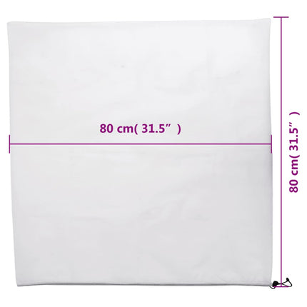 Fiberdukar med dragsko 12 st 70 g/m² 0,8x0,8 m