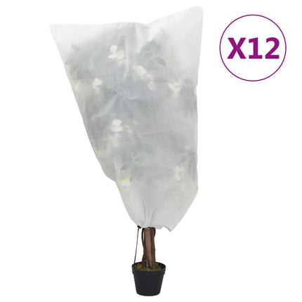 Fiberdukar med dragsko 12 st 70 g/m² 0,8x1 m