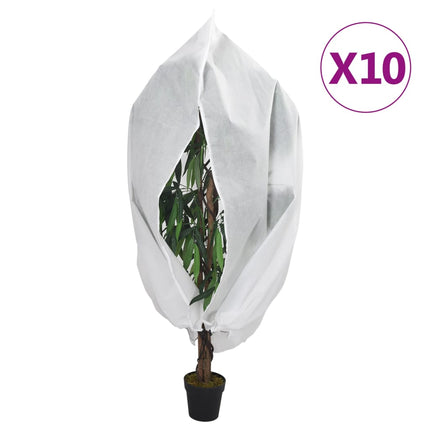 Fiberdukar med blixtlås 10 st 70 g/m² 1,55x1,55 m