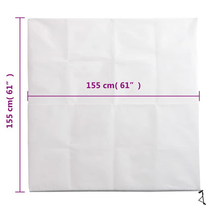 Fiberdukar med blixtlås 10 st 70 g/m² 1,55x1,55 m