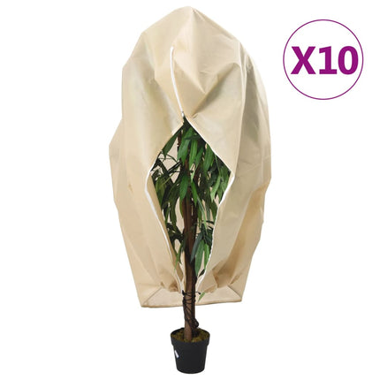 Fiberdukar med blixtlås 10 st 70 g/m² 1,55x1,55 m