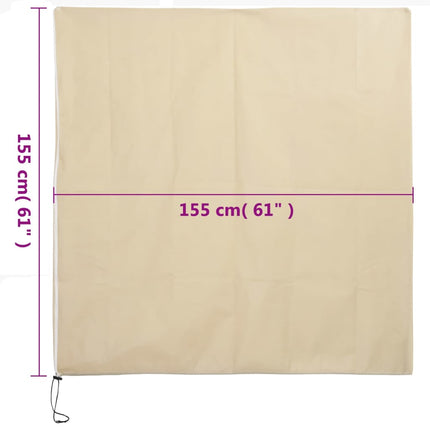 Fiberdukar med blixtlås 10 st 70 g/m² 1,55x1,55 m