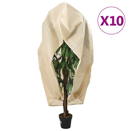 Fiberdukar med blixtlås 10 st 70 g/m² 1,2x1,8 m