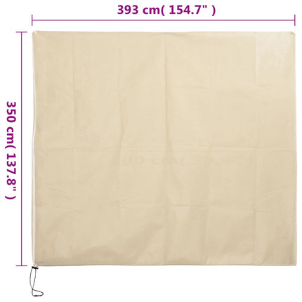 Fiberdukar med blixtlås 4 st 70 g/m² 3,93x3,5 m