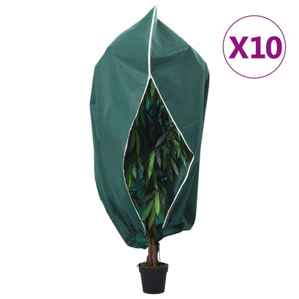 Fiberdukar med blixtlås 10 st 70 g/m² 1,55x1,55 m