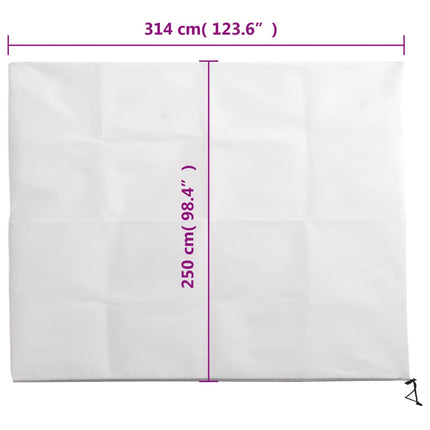 Fiberdukar med blixtlås 10 st 70 g/m² 3,14x2,5 m