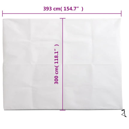 Fiberdukar med blixtlås 10 st 70 g/m² 3,93x3 m