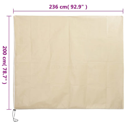 Fiberdukar med blixtlås 10 st 70 g/m² 2,36x2 m