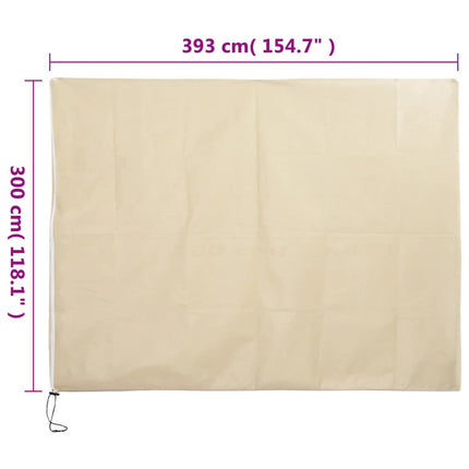 Fiberdukar med blixtlås 10 st 70 g/m² 3,93x3 m