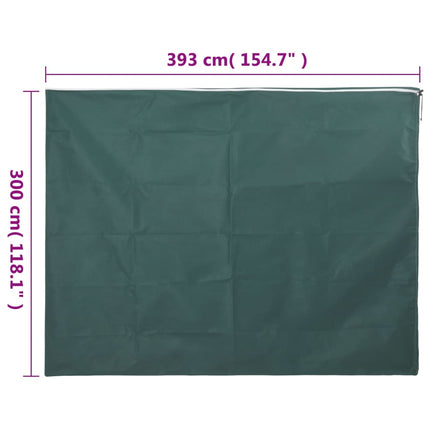 Fiberdukar med blixtlås 10 st 70 g/m² 3,93x3 m