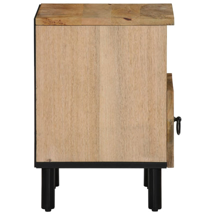 Nattduksbord 2 st 40x33x46 cm massivt mangoträ