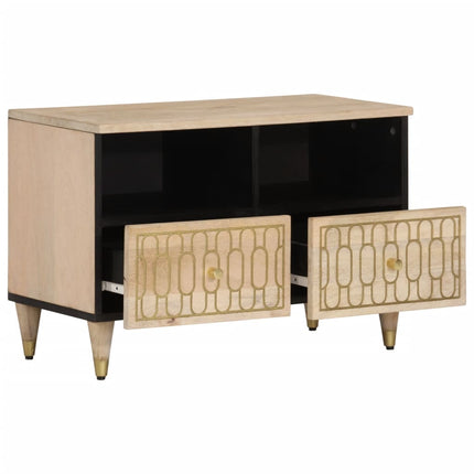 Tv-bänk 70x33x46 cm massivt mangoträ