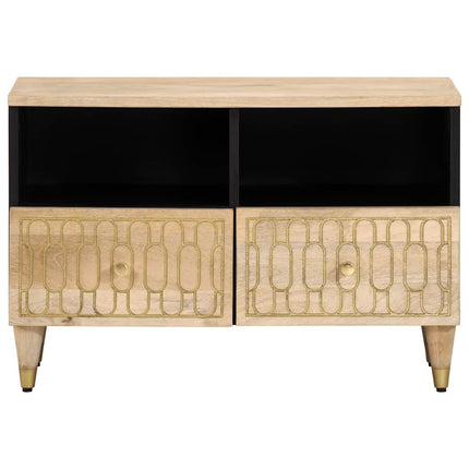 Tv-bänk 70x33x46 cm massivt mangoträ