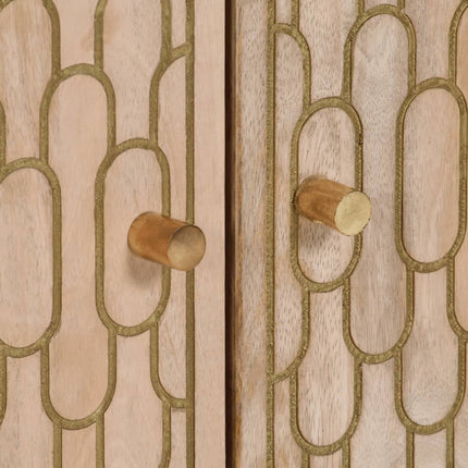 Sidoskåp 60x33x75 cm massivt mangoträ