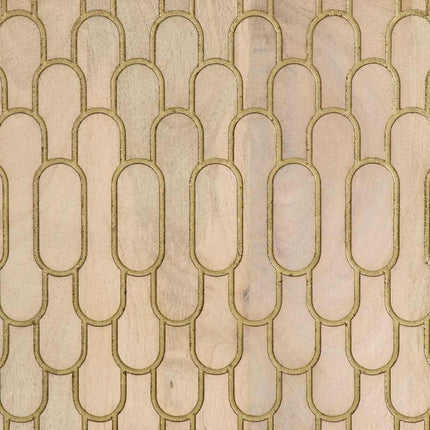 Sidoskåp 90x33x75 cm massivt mangoträ