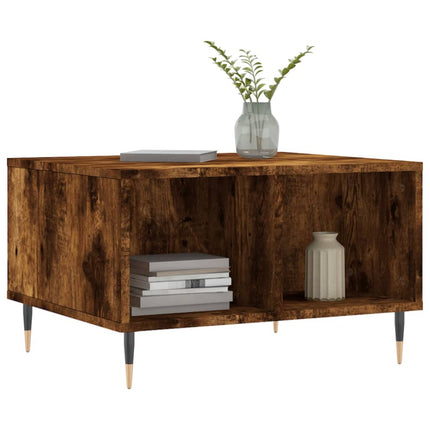 Soffbord rökfärgad ek 60x50x36,5 cm konstruerat trä
