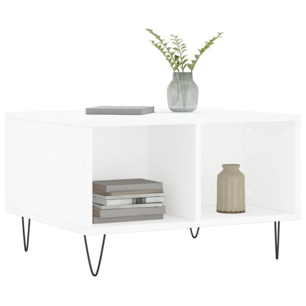 Soffbord vit 60x50x36,5 cm konstruerat trä