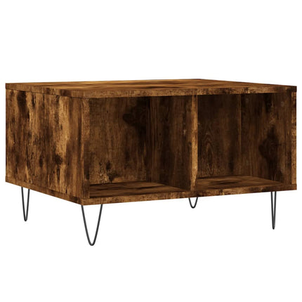 Soffbord rökfärgad ek 60x50x36,5 cm konstruerat trä