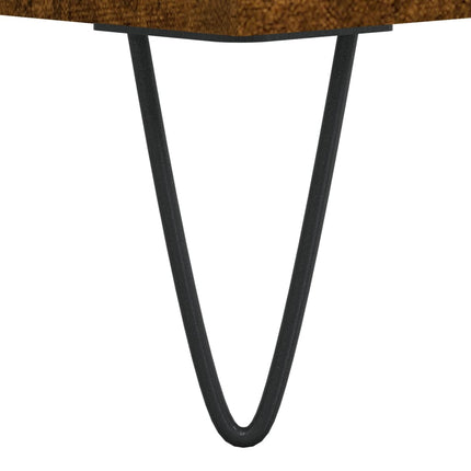Soffbord rökfärgad ek 60x50x36,5 cm konstruerat trä