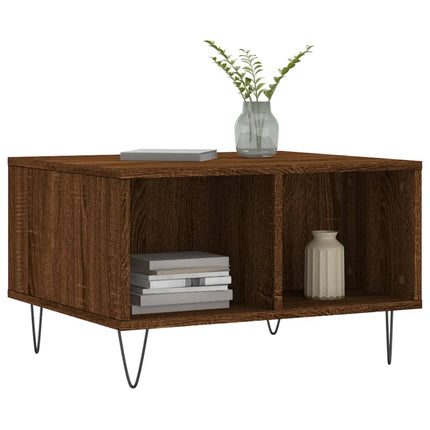 Soffbord brun ek 60x50x36,5 cm konstruerat trä
